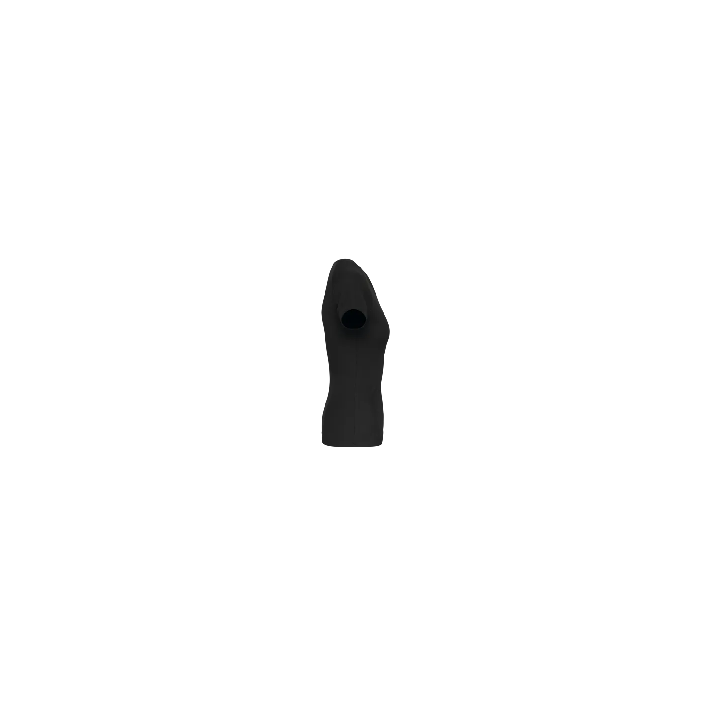 T-shirt de sport manches courtes femme - Black - SIDE