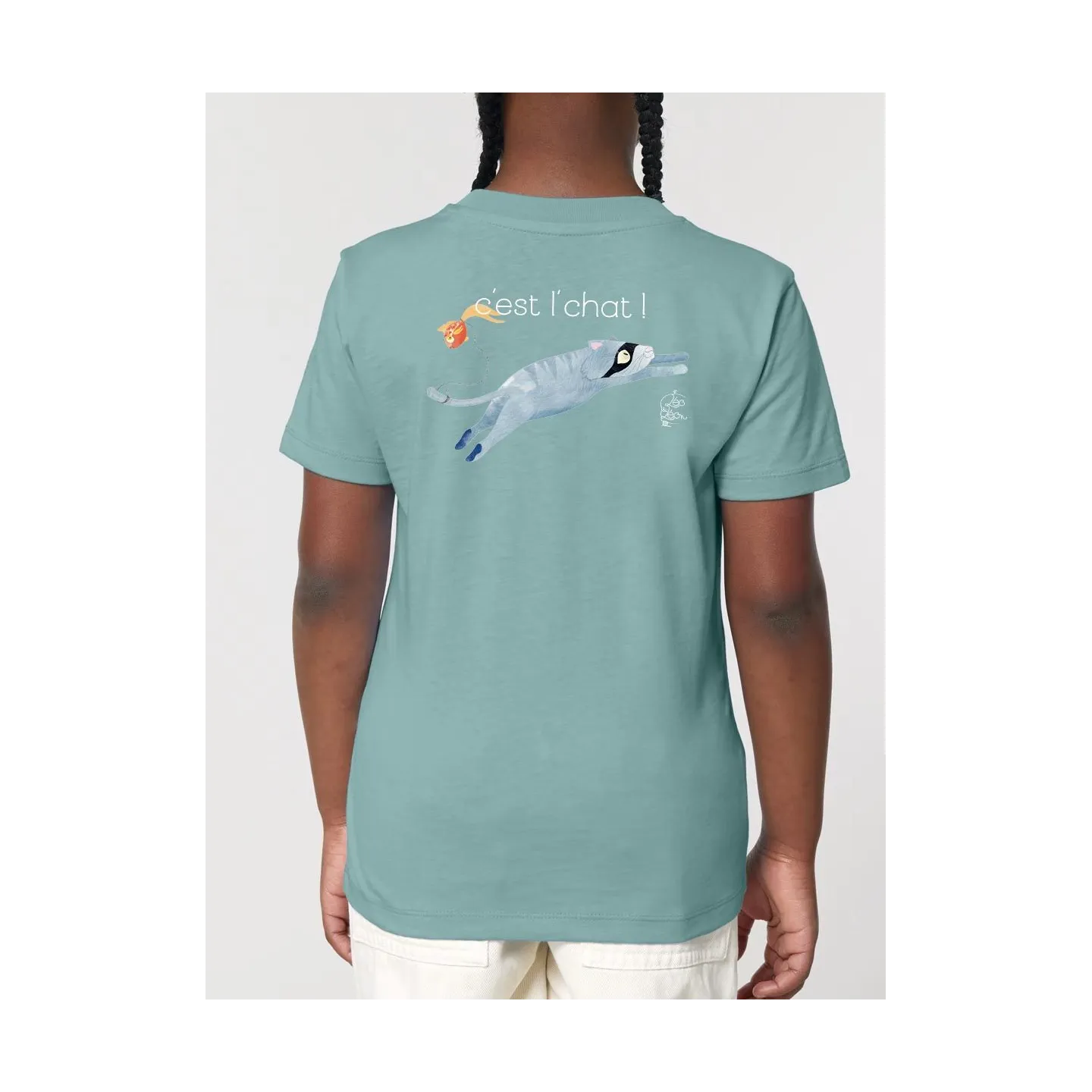 T SHIRT ENFANT " C'EST PAS MOI... C'EST LE CHAT" 