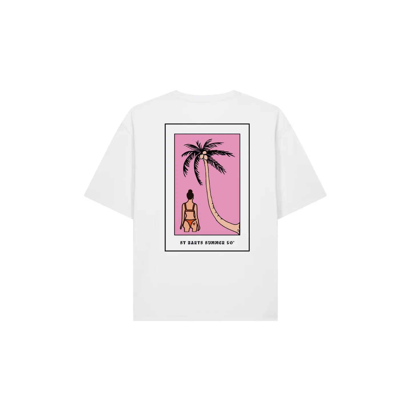 TEE-SHIRT OVERSIZE ST BARTH SUMMER 90