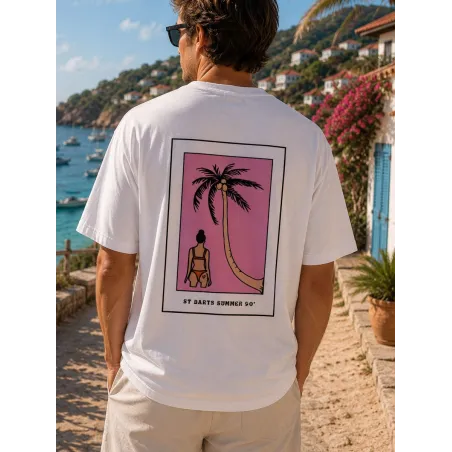 TEE-SHIRT OVERSIZE ST BARTH SUMMER 90.