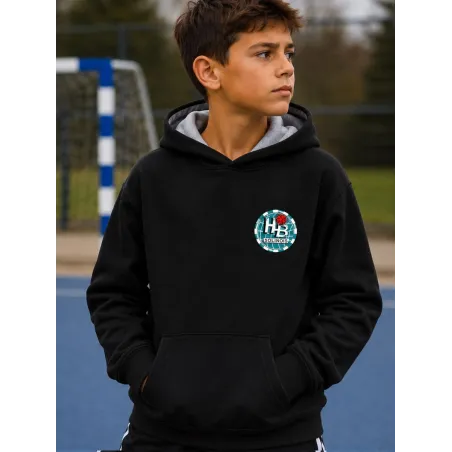 Sweat capuche contrasté Enfant 310 COTTONRIDGE -HB SOLINOIS